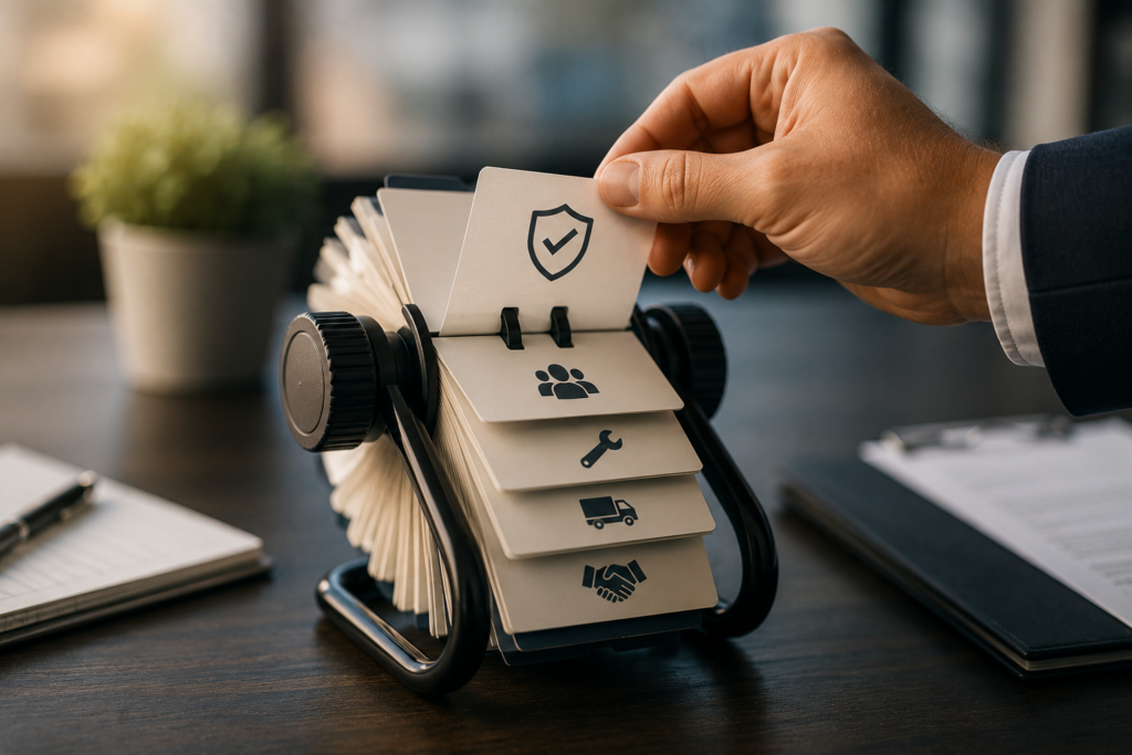 Rolodex Of Trusted Vendors